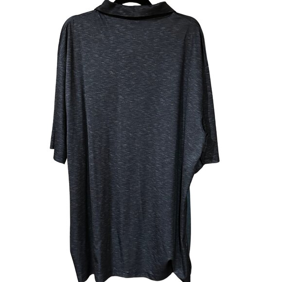 Grand Slam Blue/Black/Charcoal Golf Polo | 2XL Tall - Picture 2 of 3